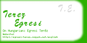 terez egresi business card