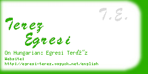 terez egresi business card